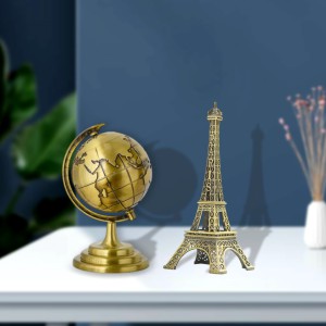 3D Rotating World Map Globe & Metal