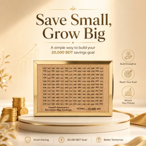 Wooden Money Saving Box Piggy Bank