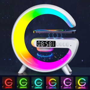 Smart Table Lamp with Wireless Charger and RGB Light