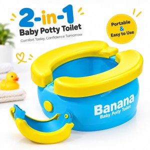 2 in 1 Portable Banana Baby Potty Toilet
